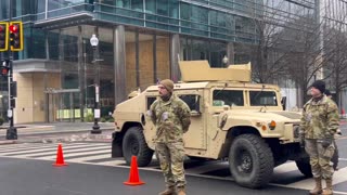 Military checkpoints are set up in central DC