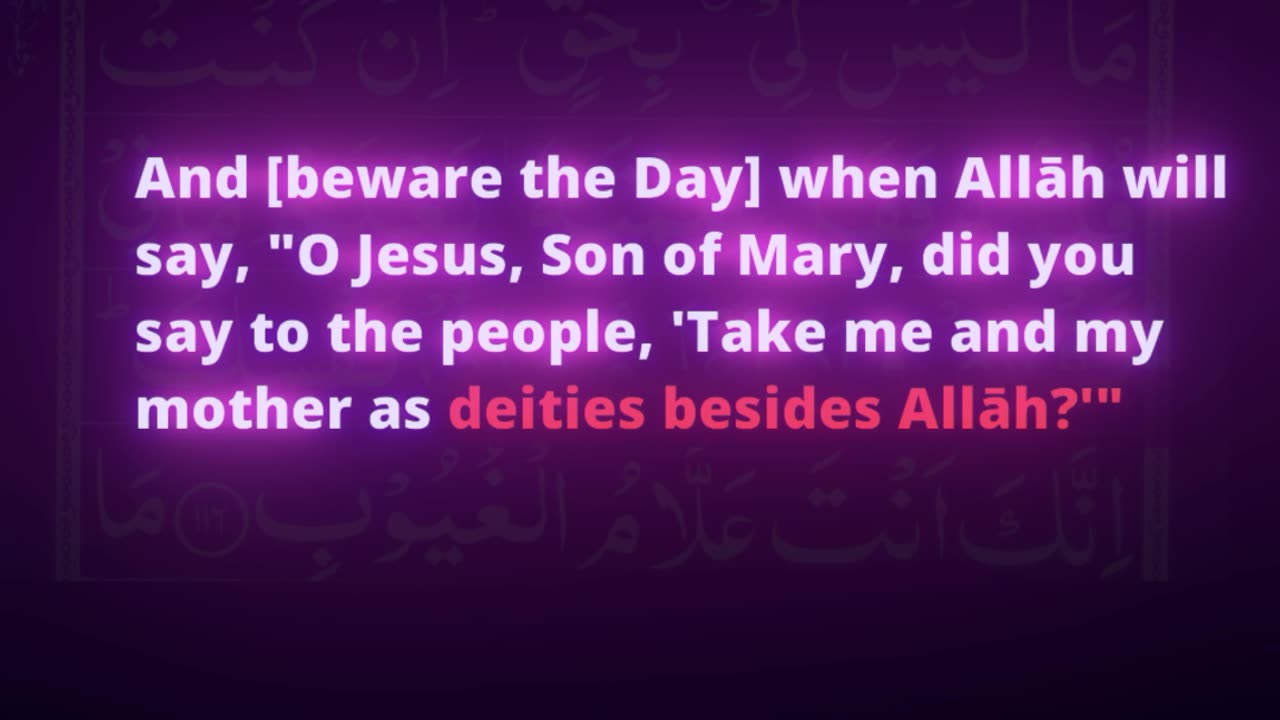 Jesus never said he is god besides Allah (swt)