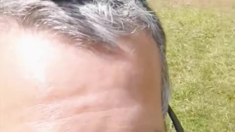 Man Captures Hummingbird Sitting Still on His Head