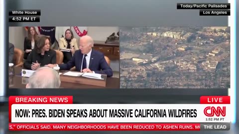 Joe Biden Cracks Joke During White House Briefing on California Fires