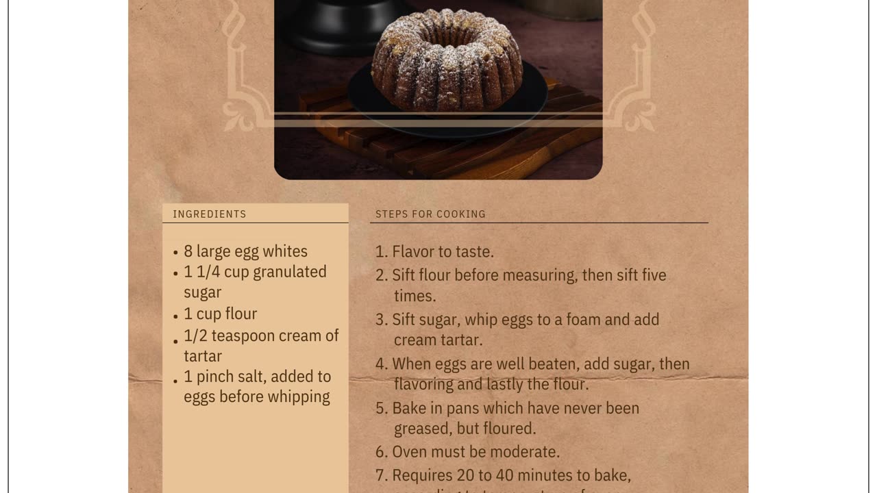 Angel Cake Recipe