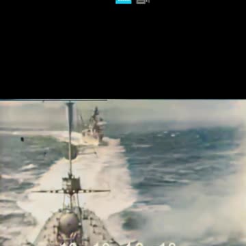 British assault on French naval fleet unseen #Colourized footage 🇬🇧 🚢 🎥