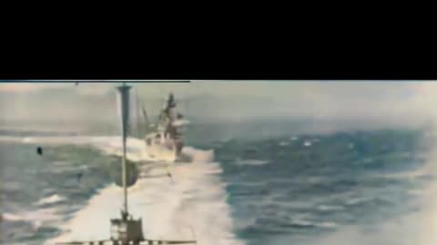 British assault on French naval fleet unseen #Colourized footage 🇬🇧 🚢 🎥