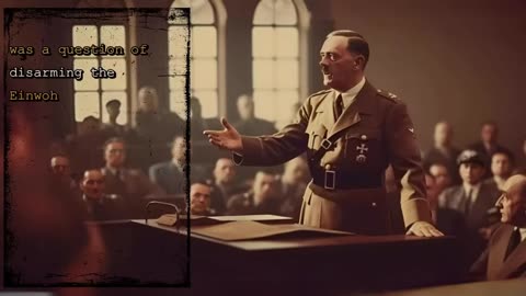 HITLER ENGLISH AI - Beer Hall Putsch Defense Speech (1924)