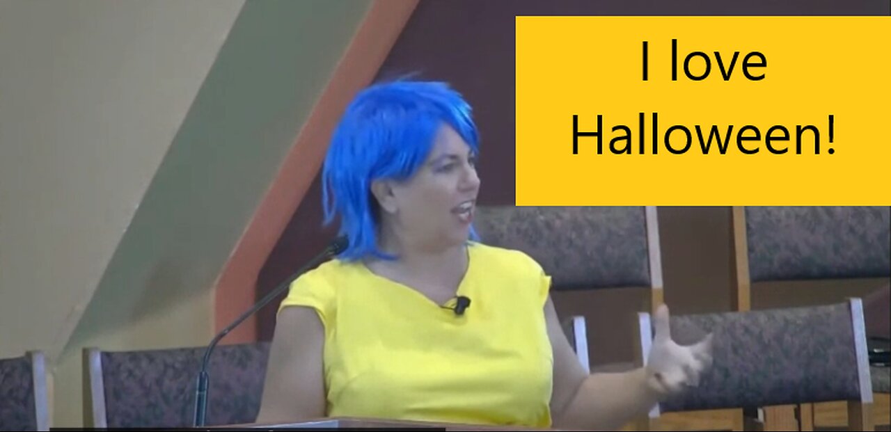 Spooky Sunday? Blue Haired Pastor encourages Church to celebrate Halloween- @iuccorganic ​