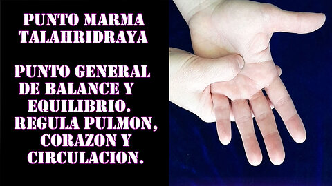 07 Punto Marma Masaje Ayurveda (Talahridaya) #dolor #contractura