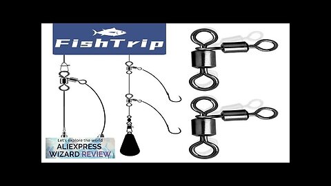 FishTrip Triangle Joint Rolling Swivels 3 Way Swivels Stainless Steel Fishing Swivels Review