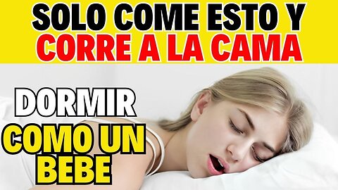 Estos ALIMENTOS son tan fuertes que sirven como pastillas para dormir ¡Coma para dormir profundamen