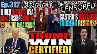 Ep.312 Trump Election Certified! Trudeau RESIGNS! Biden Bans Offshore Drilling! Official Jan 6 Pardon Press Conference, Pete Hegseth Reportedly Has The Votes, Dana White Appointed To Meta’s Board!