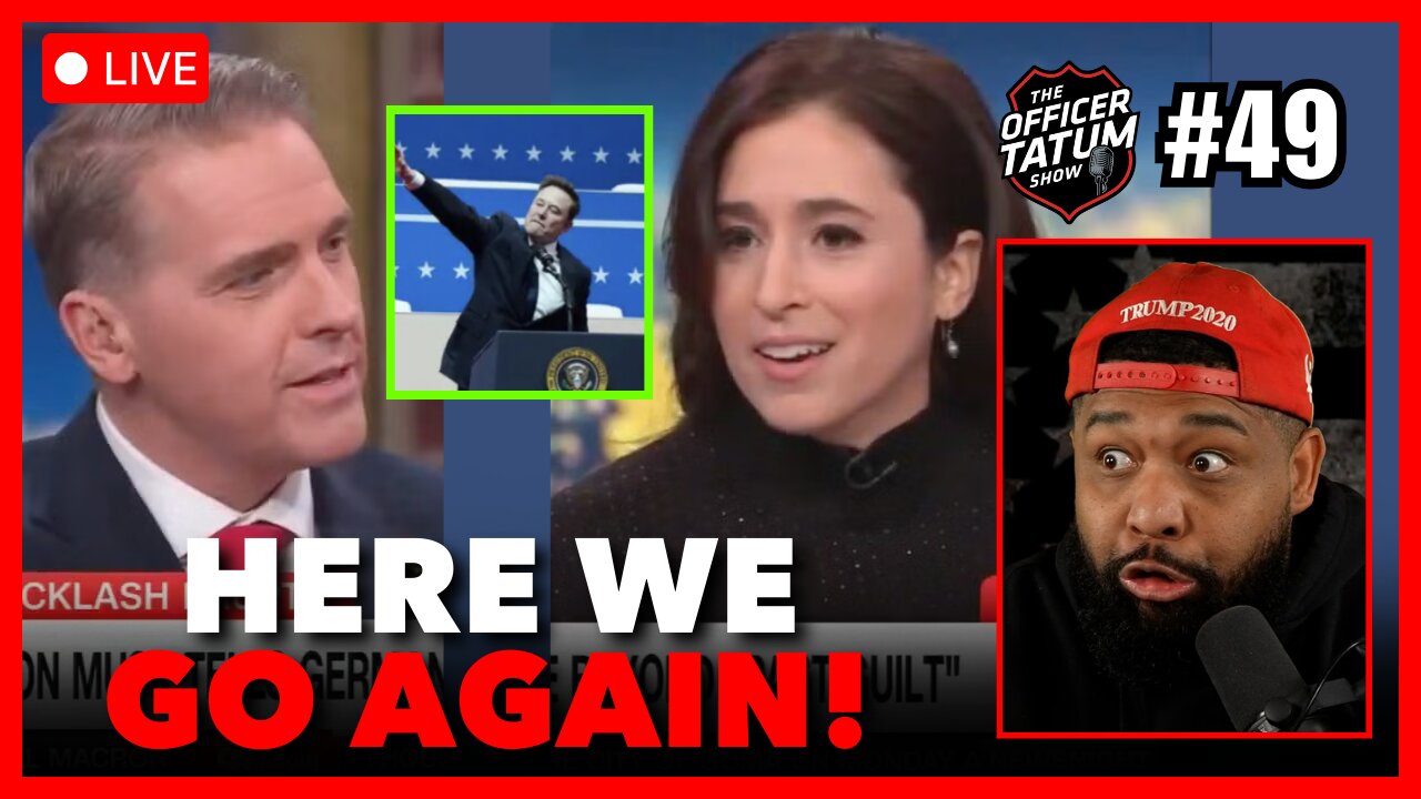 LIVE: The Left CRIES "H!TLER" AGAIN After Elon Attends RIGHT-WING EVENT + MORE | Officer Tatum EP 49