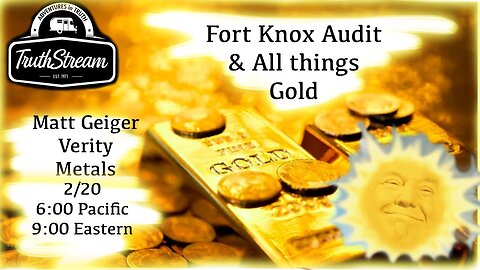 Matt Geiger Join us to talk all things Gold Live 2/20 6pm pacific 9pm ET #374