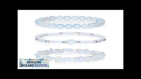 3PCs Moonstone Bracelet for Women 8mm Crystals and Healing Stones Bracelet Natural Review