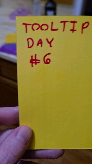 Tooltips Day #6