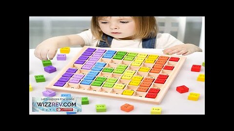 Montessori Educational Wooden Toys For Children Baby Toys 99 Multiplication Table Preschool Review