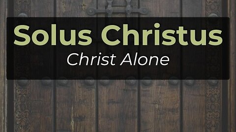 Pastor Alistair Begg | "To believe in Jesus means to rely upon Him alone." #soluschristus