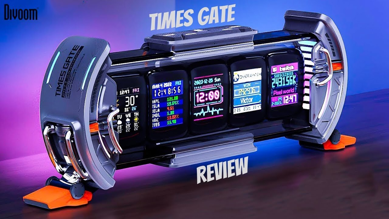 Cyberpunk Clock That’s More Than a Clock