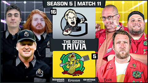 Dave Portnoy & Ziti vs. Jon Gruden & Grinders | Match 11, Season 5 - The Dozen Trivia League