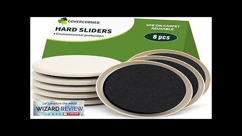 Furniture Sliders for Carpet 8 PCS 3 1/2 inch Furniture Moving Review