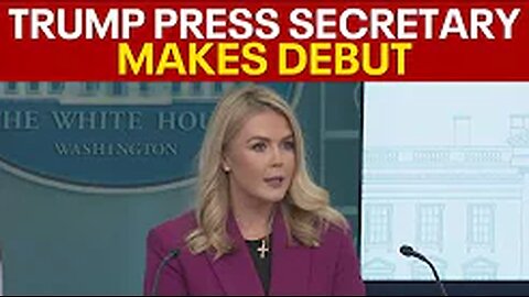 Karoline Leavitt makes White House debut as youngest ever press secretary