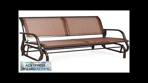 Swing Glider Chair 48 Inch with Spacious Space 2 People Lounge Cozy Review