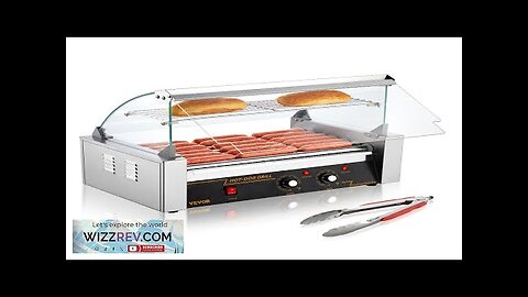 VEVOR Hot Dog Roller 7 Rollers 18 Hot Dogs Capacity 1050W Stainless Review