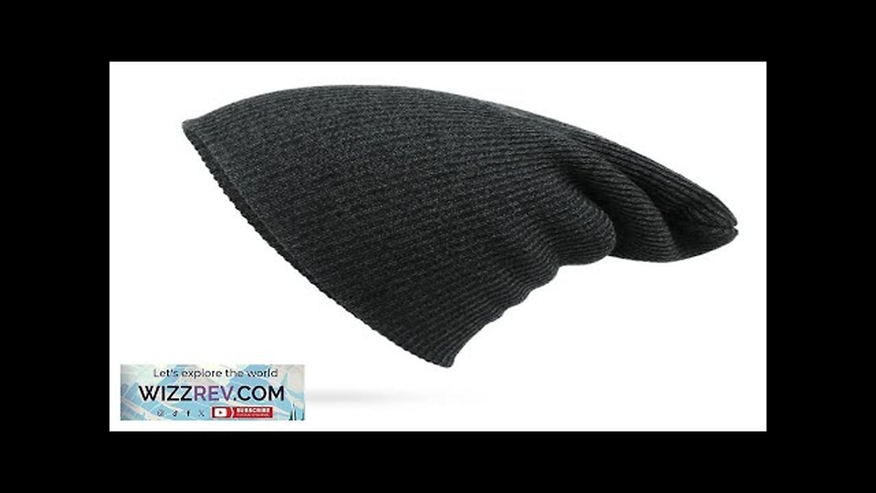 Fashion Beanies for Men Solid Woolen Thickened Knit Cap Warm Hat Man Review