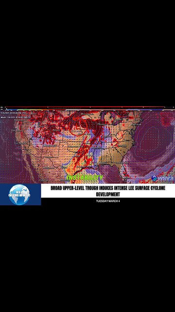 🌪️ Significant Severe Storm Threat?: East TX & MS Valley Early Next Week! #shorts #stormalert