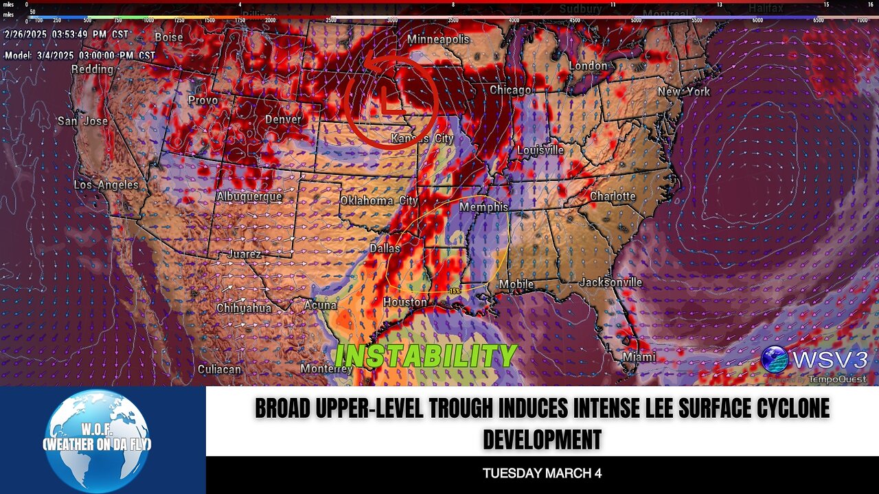 🌪️ Significant Severe Storm Threat?: East TX & MS Valley Early Next Week! #shorts #stormalert