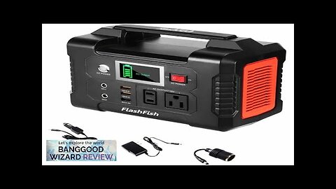 USA Direct FlashFish E200 200W 40800mAh Portable Power Generator Solar Power Station Review