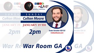 Special Sunday Broadcast Live featuring GA Senator d 53 @realColtonMoore