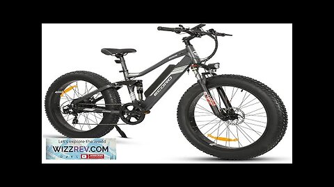 Electric Bike for Adults 26'' Fat tire Electric Mountain Bike Full Suspension Review