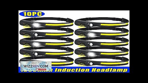 LED Induction Headlamp USB Rechargable Headlight Flashlight 18650 Built-in Battery Head Review