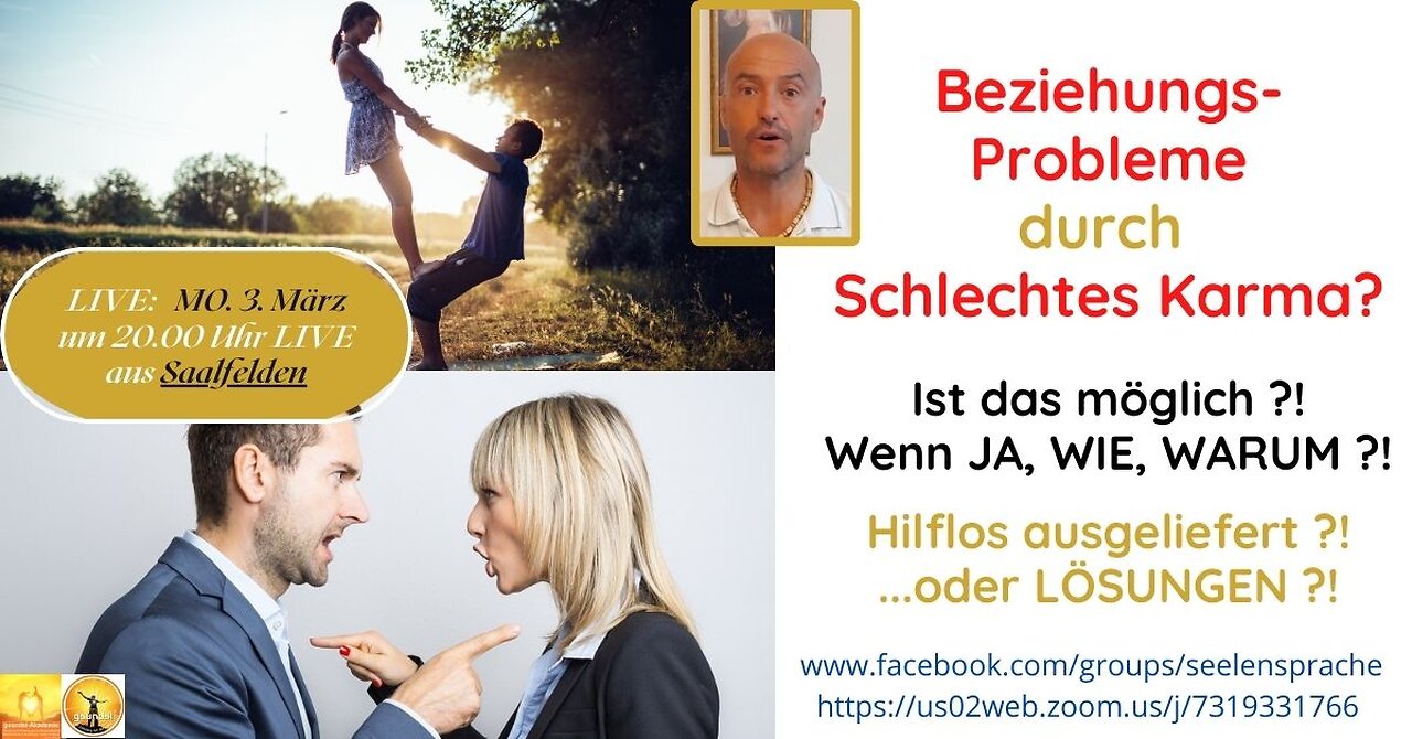 Mo.2025.03.03 Beziehungs-Probleme durch SCHLECHTES KARMA! Ist das möglich? Wenn JA, WIE, WARUM?