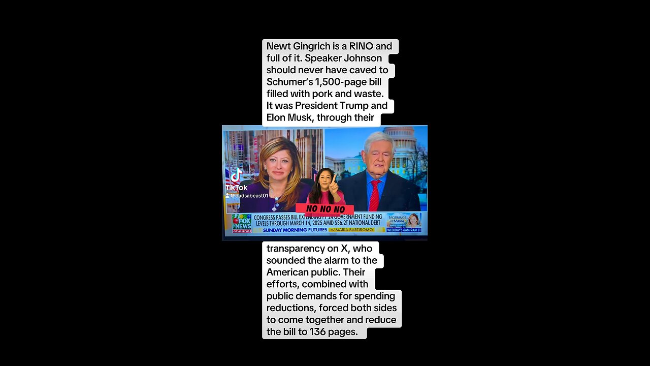 Gingrich is completely off base.Leader of RINOs