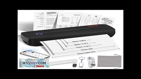 VEVOR Portable Printer 2600mAh Battery 203 DPI Bluetooth Inkless Mobile Printer Review