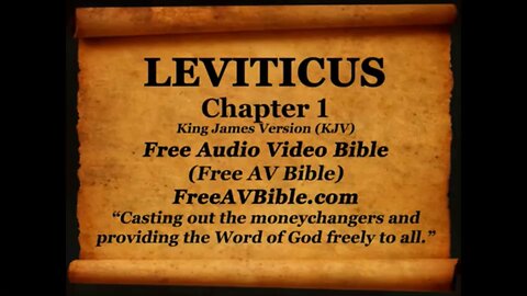 Leviticus KJV read along audio bible with piano worship music in the background