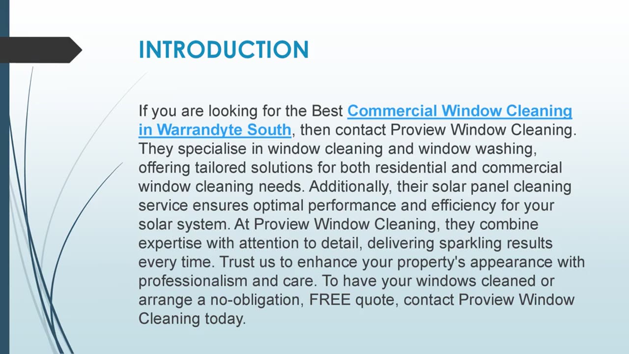 Best Commercial Window Cleaning in Warrandyte South