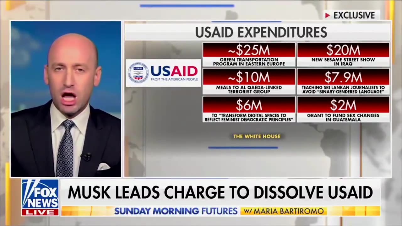 Stephen Miller on USAID: "It was funding an army of left-wing activists ..