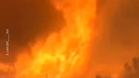 VAL THOR - Terrifying scenes circulating of fire tornadoes hitting Los Angeles, USA, which carry fi