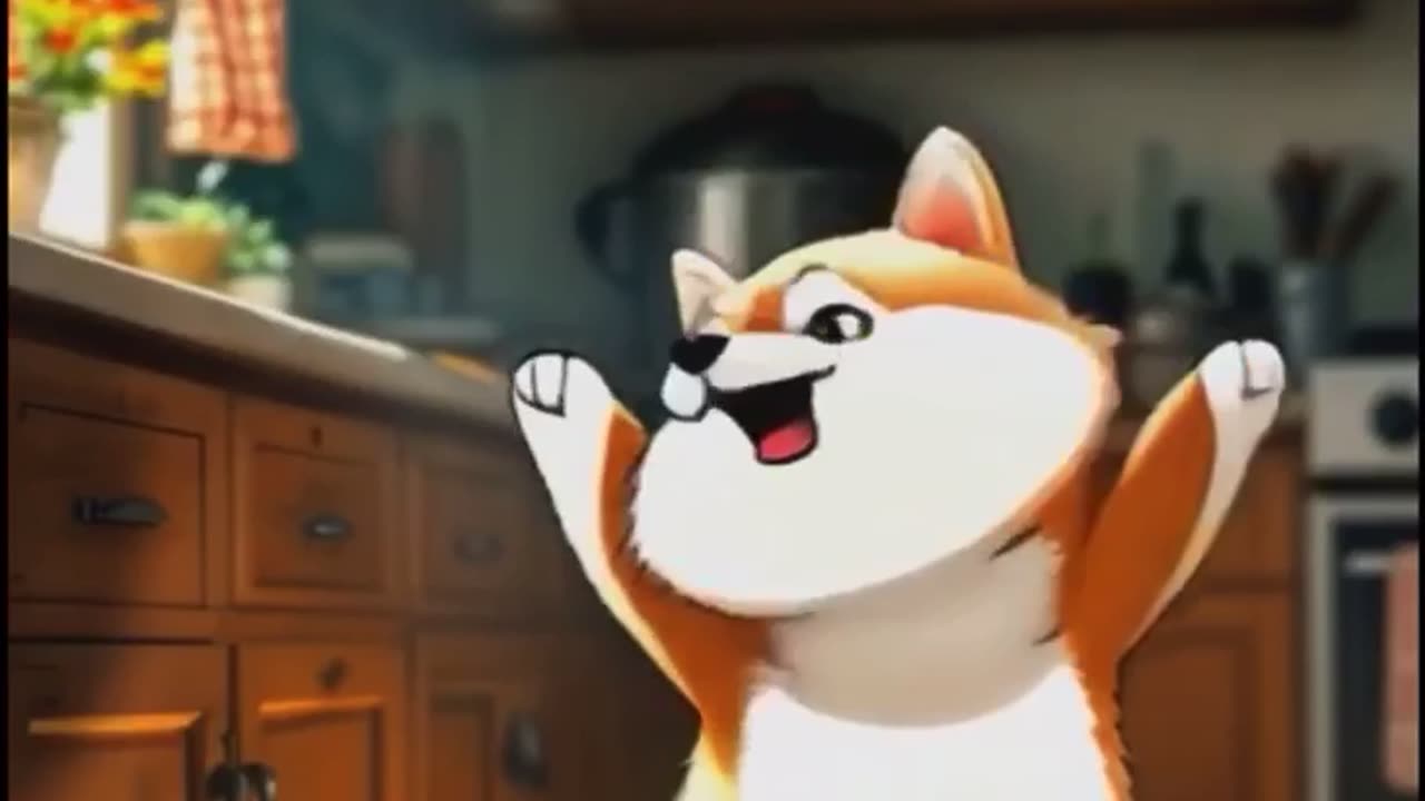 A Dogs Cozy Home Adventure In Ghibli Style