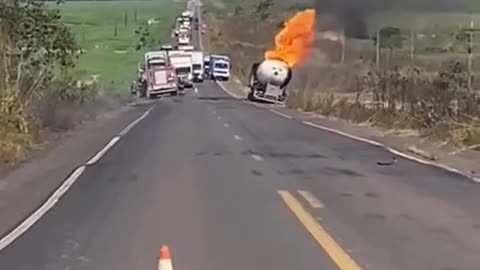 Gas Truck Accident Explosion