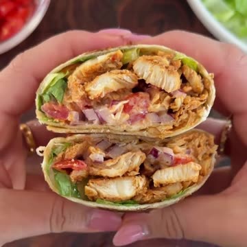 Delicious and easy chicken wraps with homemade Raising Cane’s copycat sauce