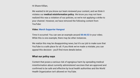 YouTube Strikes Me for the TRUTH about Vaccines and Autism!