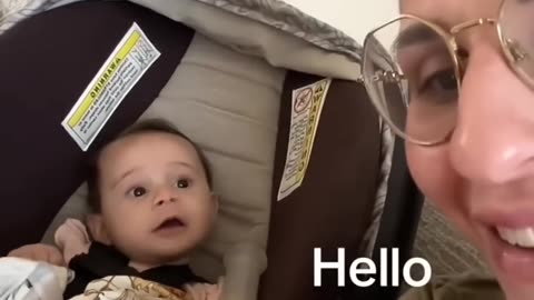 Baby says first word for the first time 😍🥰