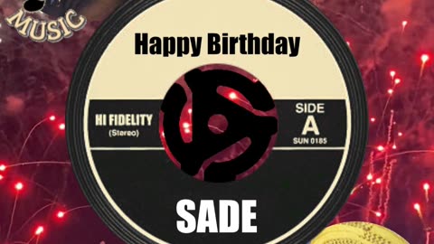 HAPPY BIRTHDAY SADE