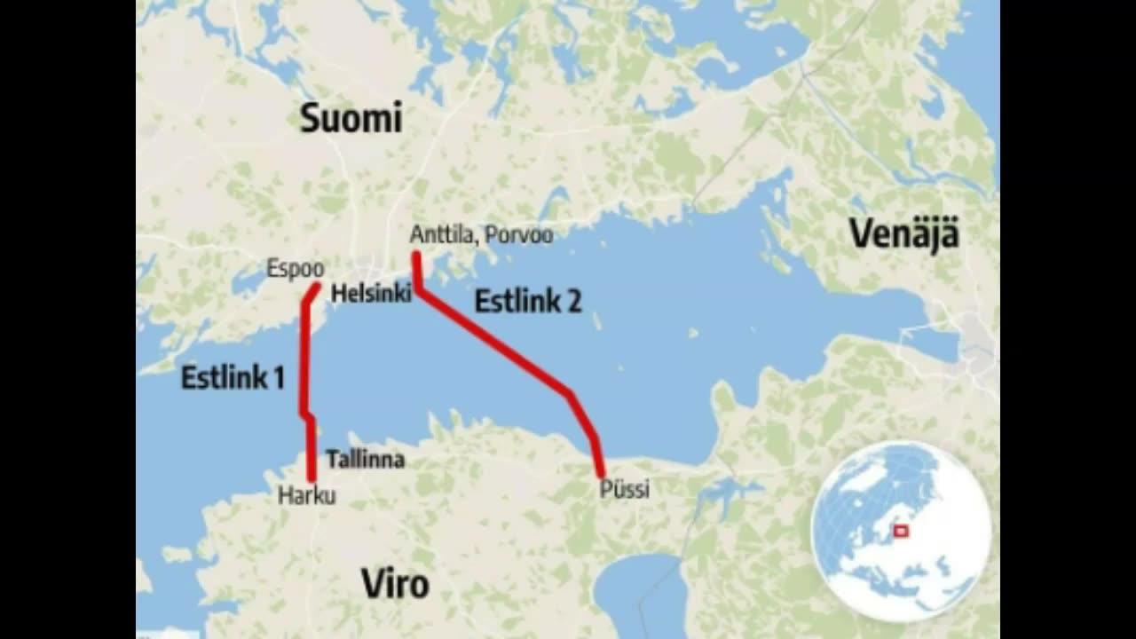 Finland-Estonia Undersea Power/ Data Cables Sabotage! Russian Tanker Boarded!