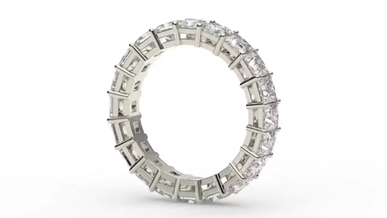 Luxury Emerald Eternity Band Online - www.eternityus.com