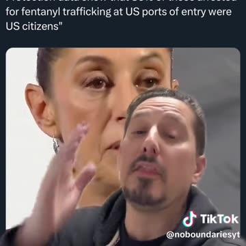 SOMEBODY TELL TRUMP 80% OF PEOPLE BUSTED FOR FENTANYL AT U.S. PORTS ARE AMERICANS