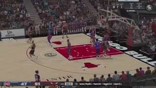 88 Pistons @ Bulls - Jordan and Pippen VS Thomas and Dumars - NBA 2K24