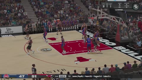 88 Pistons @ Bulls - Jordan and Pippen VS Thomas and Dumars - NBA 2K24